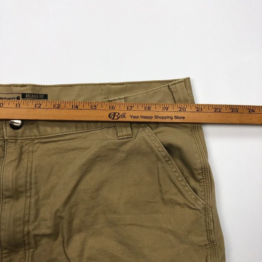Carhartt Rugged Flex Cargo Shorts Mens 42 Tan Khaki Relaxed Fit BS3542-M